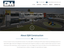 Tablet Screenshot of djmconstruction.com